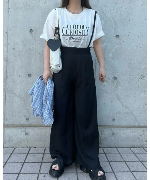 セール】リネンライクサスペンダー付きパンツ（サロペット