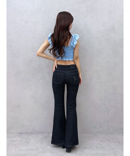 EATME（イートミー）の「フリルリボンノースリーブブラウス（シャツ/ブラウス・レディース・イエロー/ブルー/グレー・FREE）」の7枚目の写真