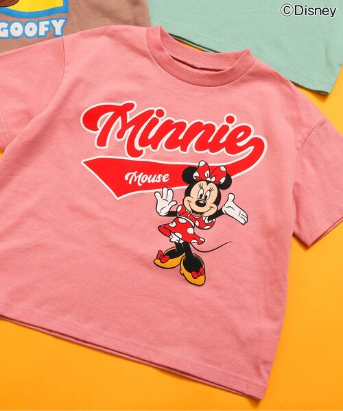 Disney(ディズニー)の「WEB限定 【ディズニー】ミッキー&フレンズ/Tシャツ(Tシャツ/カットソー・キッズ・サックスブルー/ブラウン/グリーン/ピンク/レインボー/チャコール/イエロー・80/90/100/110/120/130/140)」の6枚目の写真