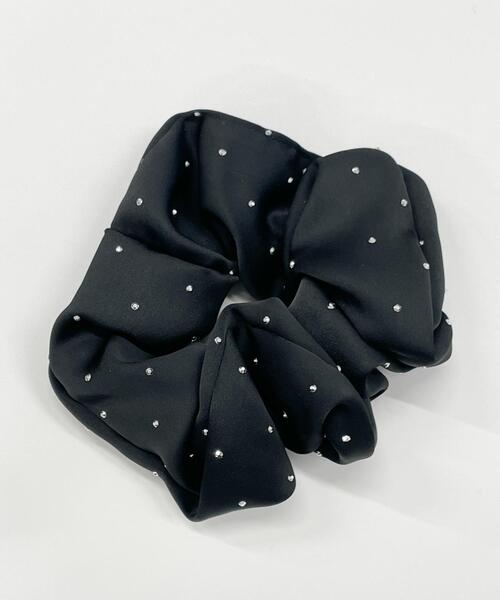 WEGO（ウィゴー）の「WEGO/ストーンシュシュ（シュシュ・レディース・ベージュ/シルバー/ライトピンク/ブラック・FREE）」の5枚目の写真