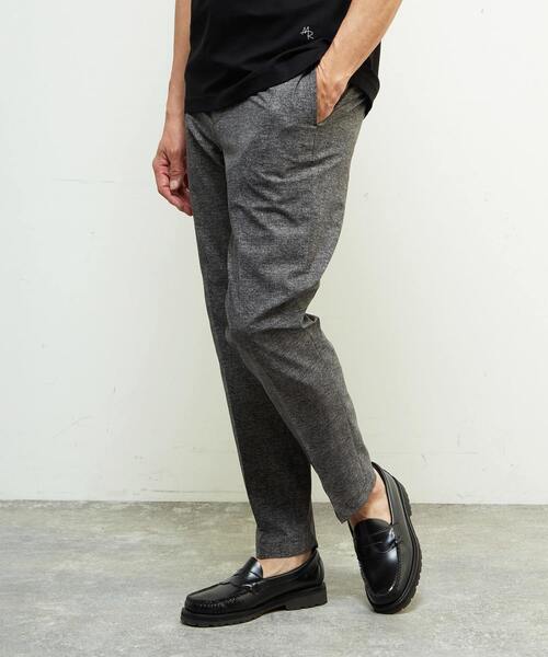 MEN'S MELROSE（メンズメルローズ）の「クールドッツコンフォートパンツ(セットアップ可) | 接触冷感 / 防シワ / ウォッシャブル（スラックス・メンズ・グレー/ネイビー/ライトグレー・4/5/3/2）」の3枚目の写真