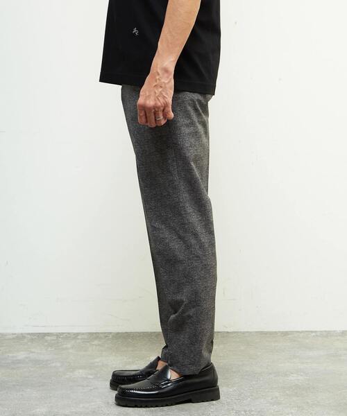 MEN'S MELROSE（メンズメルローズ）の「クールドッツコンフォートパンツ(セットアップ可) | 接触冷感 / 防シワ / ウォッシャブル（スラックス・メンズ・グレー/ネイビー/ライトグレー・4/5/3/2）」の5枚目の写真