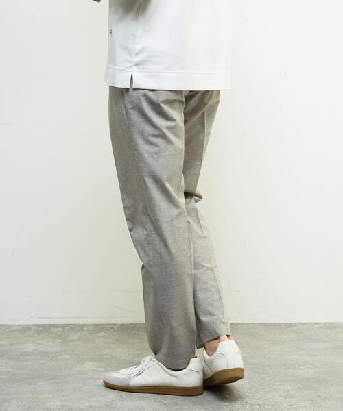 MEN'S MELROSE（メンズメルローズ）の「クールドッツコンフォートパンツ(セットアップ可) | 接触冷感 / 防シワ / ウォッシャブル（スラックス・メンズ・グレー/ネイビー/ライトグレー・4/5/3/2）」の9枚目の写真
