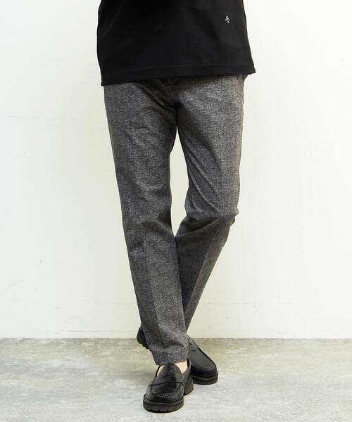 MEN'S MELROSE（メンズメルローズ）の「クールドッツコンフォートパンツ(セットアップ可) | 接触冷感 / 防シワ / ウォッシャブル（スラックス・メンズ・グレー/ネイビー/ライトグレー・4/5/3/2）」の19枚目の写真