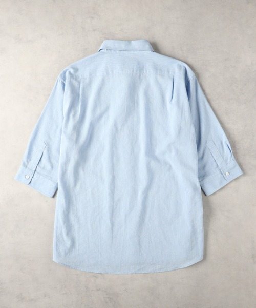 BACK NUMBER(バックナンバー)の「BACK NUMBER(バックナンバー)【メンズ】「COOL MAX」麻混七分シャツ(シャツ/ブラウス・メンズ・ネイビー/ダークグレー/その他5/その他3/その他1/サックスブルー/ホワイト/その他7・S/M/L/XL)」の13枚目の写真