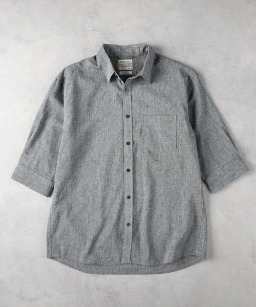 BACK NUMBER(バックナンバー)の「BACK NUMBER(バックナンバー)【メンズ】「COOL MAX」麻混七分シャツ(シャツ/ブラウス・メンズ・ネイビー/ダークグレー/その他5/その他3/その他1/サックスブルー/ホワイト/その他7・S/M/L/XL)」の10枚目の写真