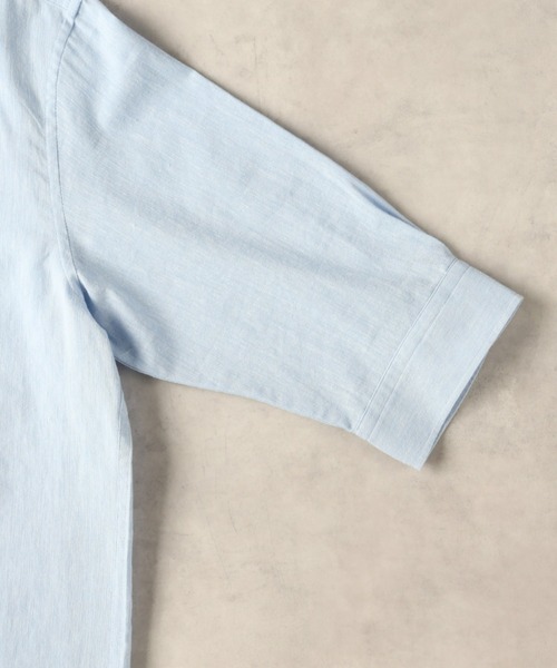 BACK NUMBER(バックナンバー)の「BACK NUMBER(バックナンバー)【メンズ】「COOL MAX」麻混七分シャツ(シャツ/ブラウス・メンズ・ネイビー/ダークグレー/その他5/その他3/その他1/サックスブルー/ホワイト/その他7・S/M/L/XL)」の17枚目の写真
