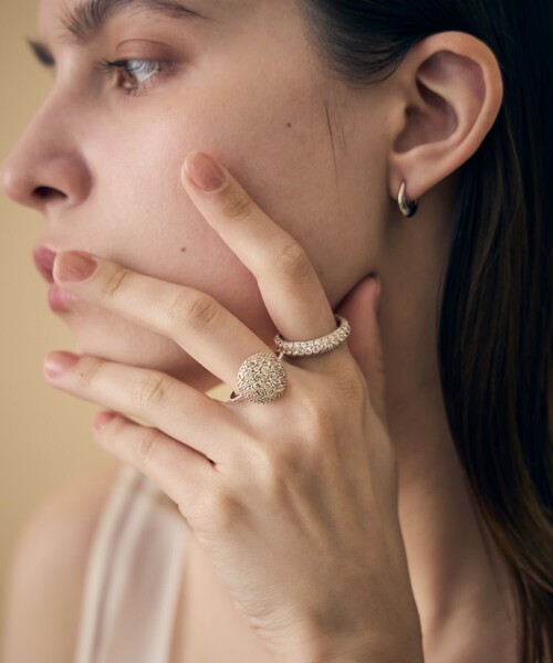 ete bijoux（エテビジュー）の「[トーン] ビジュー ハロー リング（リング・レディース・ブラウン・9号/11号/15号/13号/17号）」の6枚目の写真