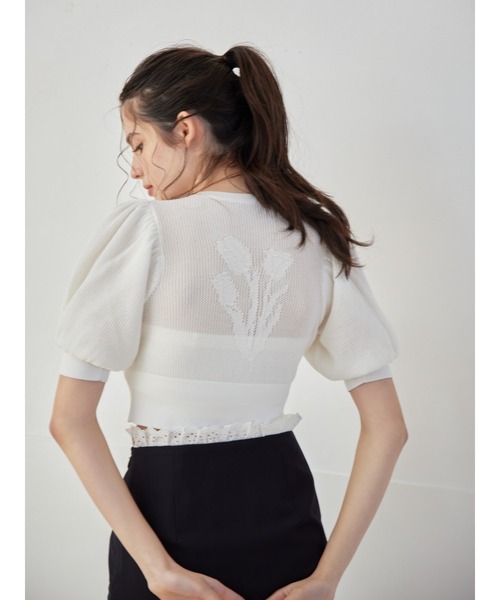 セール】Tulip crochet cardigan（カーディガン/ボレロ）｜etre