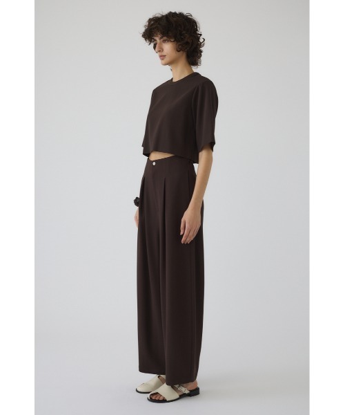 RIM.ARK（リムアーク）の「Round silhouette PT ラウンドシルエットパンツ（スラックス・レディース・ブラック/アイボリー/ブラウン・36/38）」の7枚目の写真