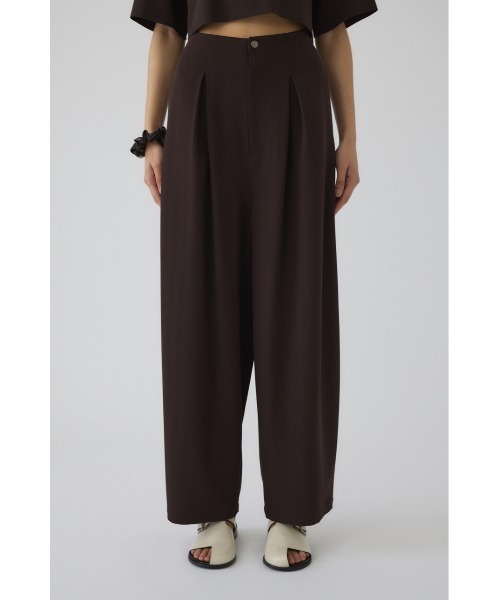 RIM.ARK（リムアーク）の「Round silhouette PT ラウンドシルエットパンツ（スラックス・レディース・ブラック/アイボリー/ブラウン・36/38）」の9枚目の写真