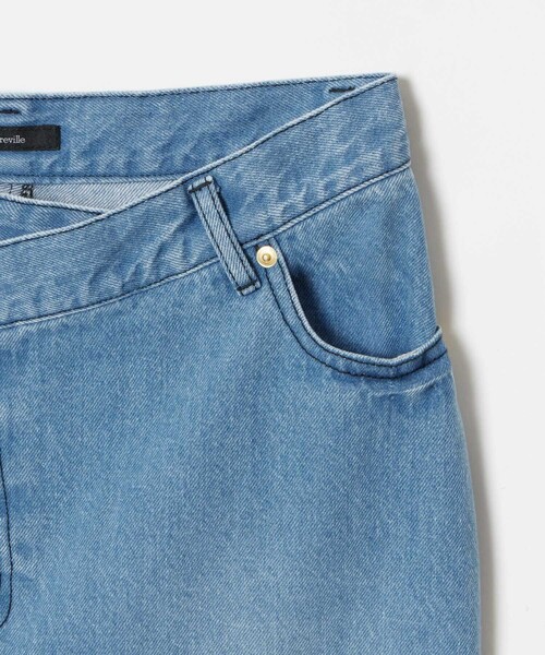 allureville（アルアバイル）の「デニムタイトスカート（デニムスカート・レディース・ライトブルー・1/2）」の11枚目の写真