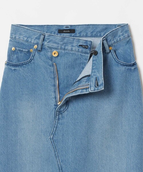 allureville（アルアバイル）の「デニムタイトスカート（デニムスカート・レディース・ライトブルー・1/2）」の13枚目の写真