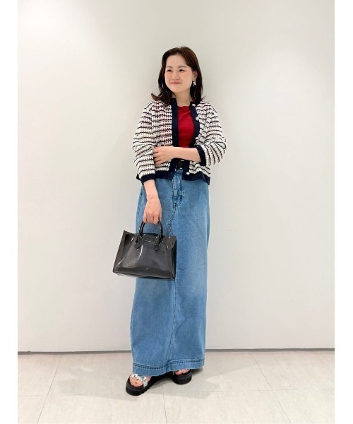 allureville（アルアバイル）の「デニムタイトスカート（デニムスカート・レディース・ライトブルー・1/2）」の17枚目の写真