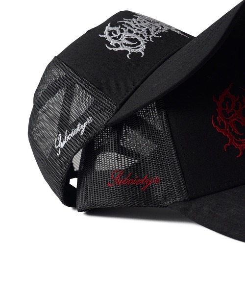 Subciety（サブサエティ）の「Inferno mesh cap（キャップ・メンズ・ブラック×レッド/ブラック×ホワイト・FREE）」の9枚目の写真