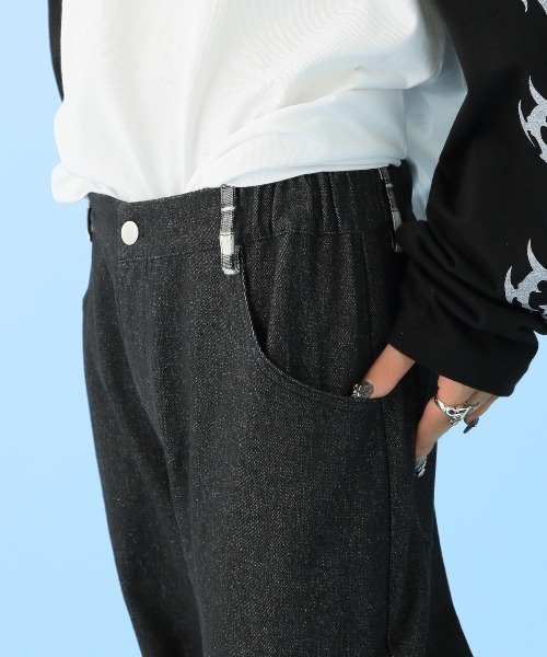 Hauls（ハウルズ）の「通園おりかえしチェックおデニム（デニムパンツ・レディース・ブルー・F）」の4枚目の写真