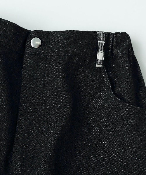 Hauls（ハウルズ）の「通園おりかえしチェックおデニム（デニムパンツ・レディース・ブルー・F）」の9枚目の写真