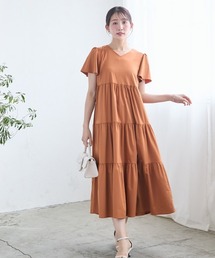 Petitjo | 小さいサイズ　ティアードワンピース　低身長さん・小柄女性(ワンピース)