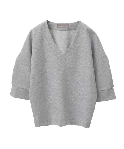 LOGEMENT DE CLAIRE(ロジュモンドクレール)の「Vネックプルオーバー(Tシャツ/カットソー・レディース・ホワイト/杢グレー/ブラック・FREE)」の20枚目の写真