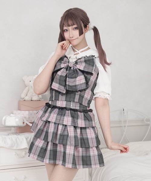 Pal elfy（パルエルフィー）の「チョーカー付きコットンフリルブラウス（シャツ/ブラウス・レディース・オフホワイト/ブラック・LARGE/フリー）」の3枚目の写真