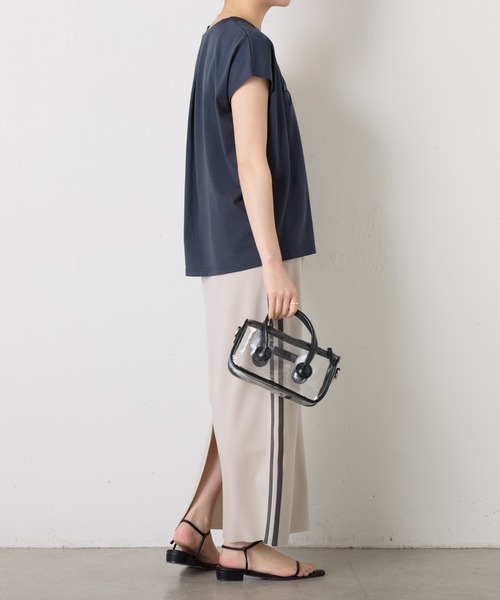 COLLAGE GALLARDAGALANTE(コラージュガリャルダガランテ)の「サイドラインカットタイトスカート/セットアップ可(スカート・レディース・ライトグレー/ブラウン・FREE)」の10枚目の写真