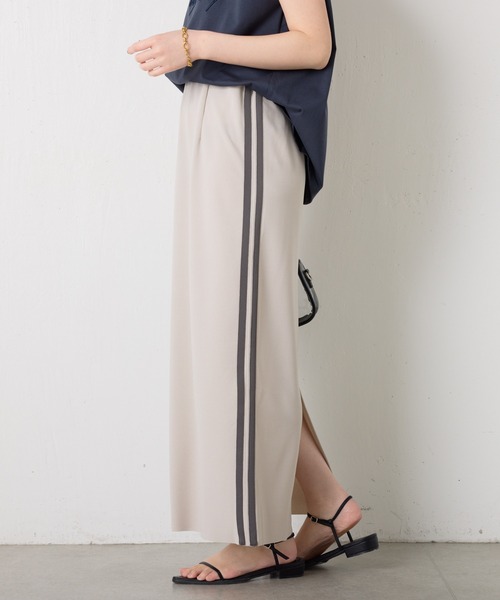 COLLAGE GALLARDAGALANTE(コラージュガリャルダガランテ)の「サイドラインカットタイトスカート/セットアップ可(スカート・レディース・ライトグレー/ブラウン・FREE)」の5枚目の写真