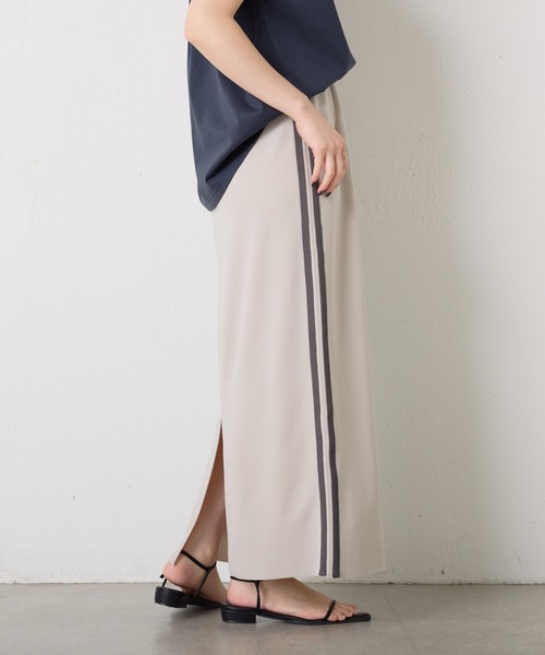 COLLAGE GALLARDAGALANTE(コラージュガリャルダガランテ)の「サイドラインカットタイトスカート/セットアップ可(スカート・レディース・ライトグレー/ブラウン・FREE)」の7枚目の写真