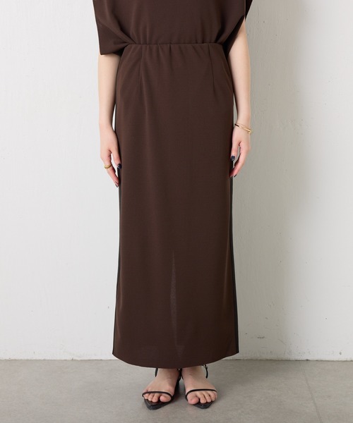 COLLAGE GALLARDAGALANTE(コラージュガリャルダガランテ)の「サイドラインカットタイトスカート/セットアップ可(スカート・レディース・ライトグレー/ブラウン・FREE)」の22枚目の写真