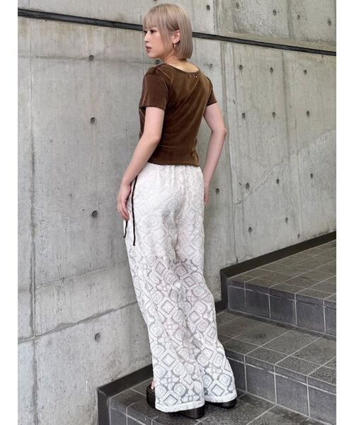 MURUA（ムルーア）の「【WEB限定】レースシアーパンツ（その他パンツ・レディース・ブラック/アイボリー・FREE）」の14枚目の写真