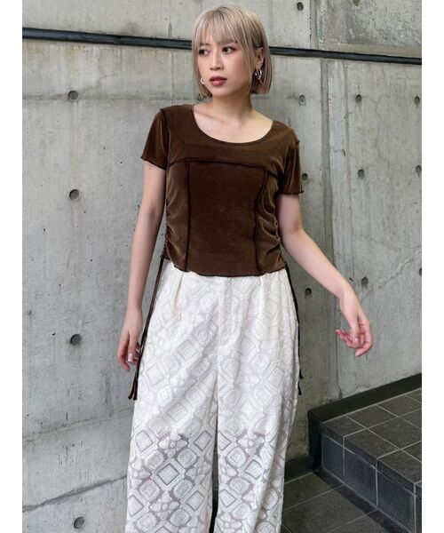 MURUA（ムルーア）の「【WEB限定】レースシアーパンツ（その他パンツ・レディース・ブラック/アイボリー・FREE）」の15枚目の写真