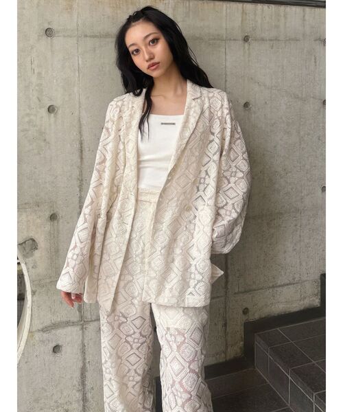 MURUA（ムルーア）の「【WEB限定】レースシアーパンツ（その他パンツ・レディース・ブラック/アイボリー・FREE）」の18枚目の写真