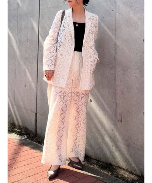 MURUA（ムルーア）の「【WEB限定】レースシアーパンツ（その他パンツ・レディース・ブラック/アイボリー・FREE）」の8枚目の写真