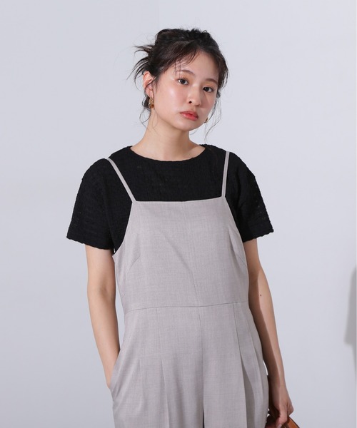 N.(N. Natural Beauty Basic)(エヌエヌナチュラルビューティーベーシック)の「ポコポコボクシーカットソー(Tシャツ/カットソー・レディース・ピンク/オフホワイト/ブラック・MEDIUM)」の17枚目の写真