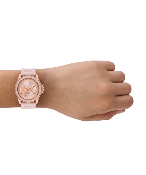 MICHAEL KORS(マイケルコース)の「マイケル・コース 腕時計 レディース アナログ シリコン MK7536(アナログ腕時計・レディース・ピンク・FREE)」の2枚目の写真