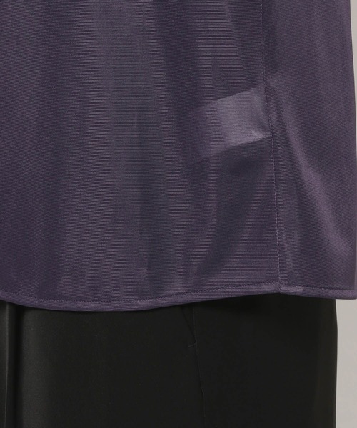 HARE（ハレ）の「【WEB限定】マルチマテリアルシアーシャツSS(HARE)（シャツ/ブラウス・メンズ・ブラック/パープル/グレー・LARGE/MEDIUM/SMALL）」の12枚目の写真