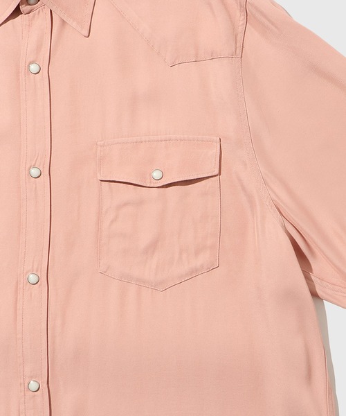 ADAM ET ROPE'（アダムエロペ）の「ウエスタン ショートスリーブシャツ（シャツ/ブラウス・メンズ・ブラック/オフホワイト/ピンク・M/L）」の19枚目の写真