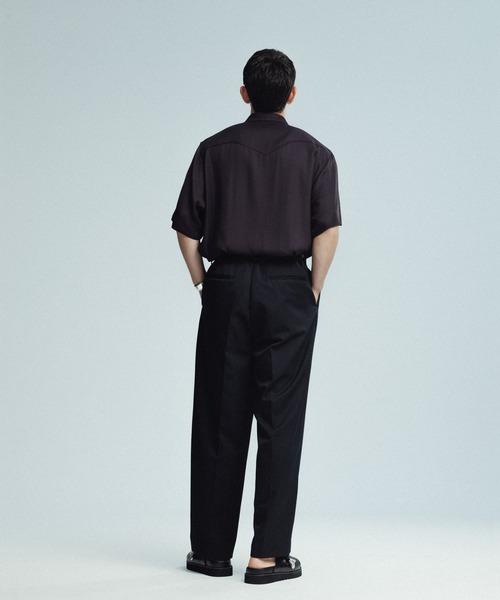 ADAM ET ROPE'（アダムエロペ）の「ウエスタン ショートスリーブシャツ（シャツ/ブラウス・メンズ・ブラック/オフホワイト/ピンク・M/L）」の6枚目の写真