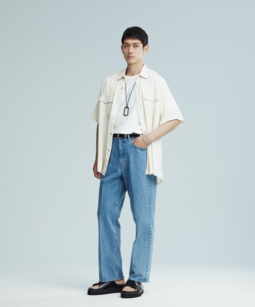 ADAM ET ROPE'（アダムエロペ）の「ウエスタン ショートスリーブシャツ（シャツ/ブラウス・メンズ・ブラック/オフホワイト/ピンク・M/L）」の11枚目の写真