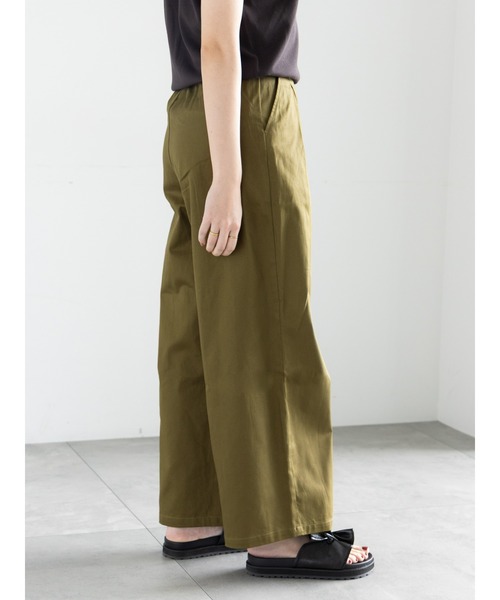 Samansa Mos2(サマンサ モスモス)の「インボックスタックバギーパンツ(チノパンツ・レディース・ベージュ/カーキ・マルチサイズ)」の3枚目の写真