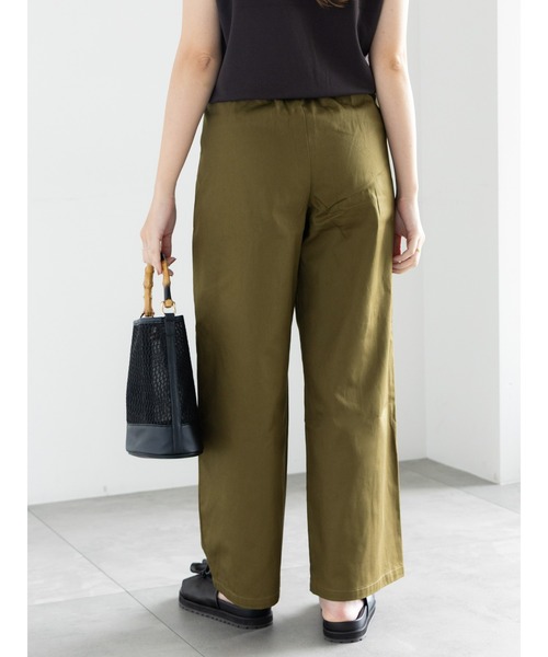 Samansa Mos2(サマンサ モスモス)の「インボックスタックバギーパンツ(チノパンツ・レディース・ベージュ/カーキ・マルチサイズ)」の4枚目の写真