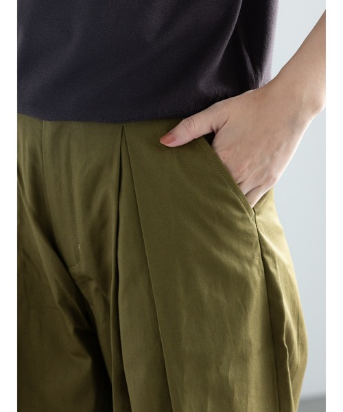 Samansa Mos2(サマンサ モスモス)の「インボックスタックバギーパンツ(チノパンツ・レディース・ベージュ/カーキ・マルチサイズ)」の5枚目の写真