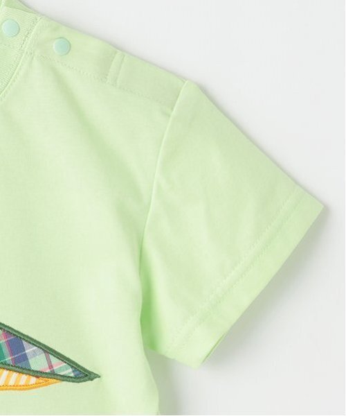 kladskap（クレードスコープ）の「昆虫アップリケ半袖Tシャツ（Tシャツ/カットソー・キッズ・ライトグリーン/サックスブルー/ホワイト・90cm/120cm/130cm/110cm/100cm/80ｃｍ）」の7枚目の写真