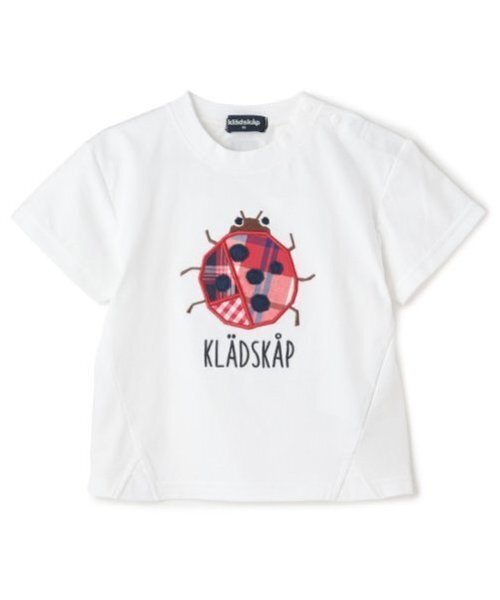 kladskap（クレードスコープ）の「昆虫アップリケ半袖Tシャツ（Tシャツ/カットソー・キッズ・ライトグリーン/サックスブルー/ホワイト・90cm/120cm/130cm/110cm/100cm/80ｃｍ）」の17枚目の写真