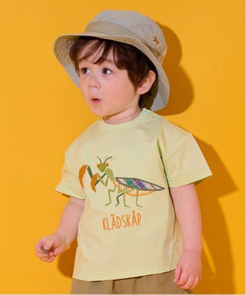 kladskap（クレードスコープ）の「昆虫アップリケ半袖Tシャツ（Tシャツ/カットソー・キッズ・ライトグリーン/サックスブルー/ホワイト・90cm/120cm/130cm/110cm/100cm/80ｃｍ）」の20枚目の写真