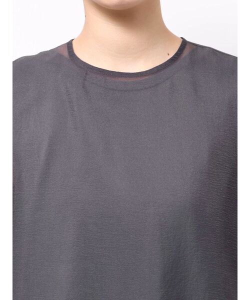 ELENDEEK（エレンディーク）の「シアーレイヤードカットワンピース（ワンピース・レディース・ブラック/ネイビー/ベージュ・01/02）」の18枚目の写真