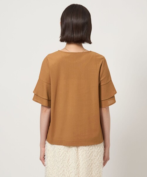 green label relaxing(グリーンレーベルリラクシング)の「シルトリ ダブルフレアスリーブ プルオーバー カットソー(Tシャツ/カットソー・レディース・ブラック/ブラウン系/オフホワイト/その他1・FREE)」の19枚目の写真