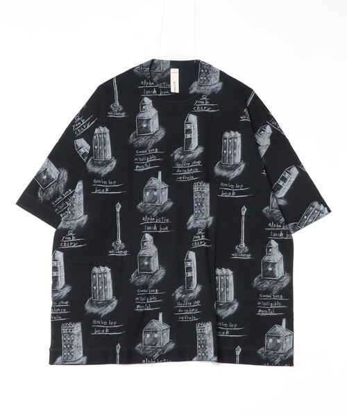 SHINYAKOZUKA(シンヤコヅカ)の「【SHINYAKOZUKA】 IN THE PAINTING SCENERY(Tシャツ/カットソー・メンズ・ホワイト/ブラック・SMALL/MEDIUM)」の2枚目の写真
