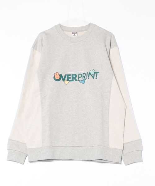 トレーナー スウェット overprint/オーバープリント/naenano back pile sweats1 レディース メンズ overprint/オーバープリント/naenano back pile sweats1