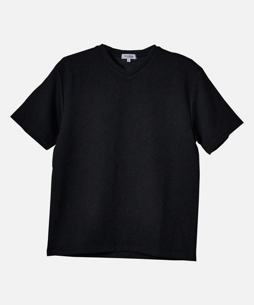 EVOLUTION（エボリューション）の「VネックセクシーなTシャツ（Tシャツ/カットソー・メンズ・オフホワイト/ブラック・MEDIUM/LARGE/X-LARGE）」の5枚目の写真