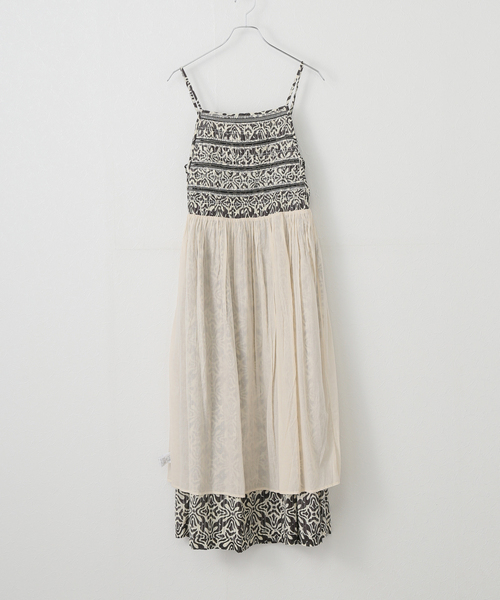 SARA MALLIKA/サラマリカ】 CTN LUREX RIPPLE PRINT ワンピース